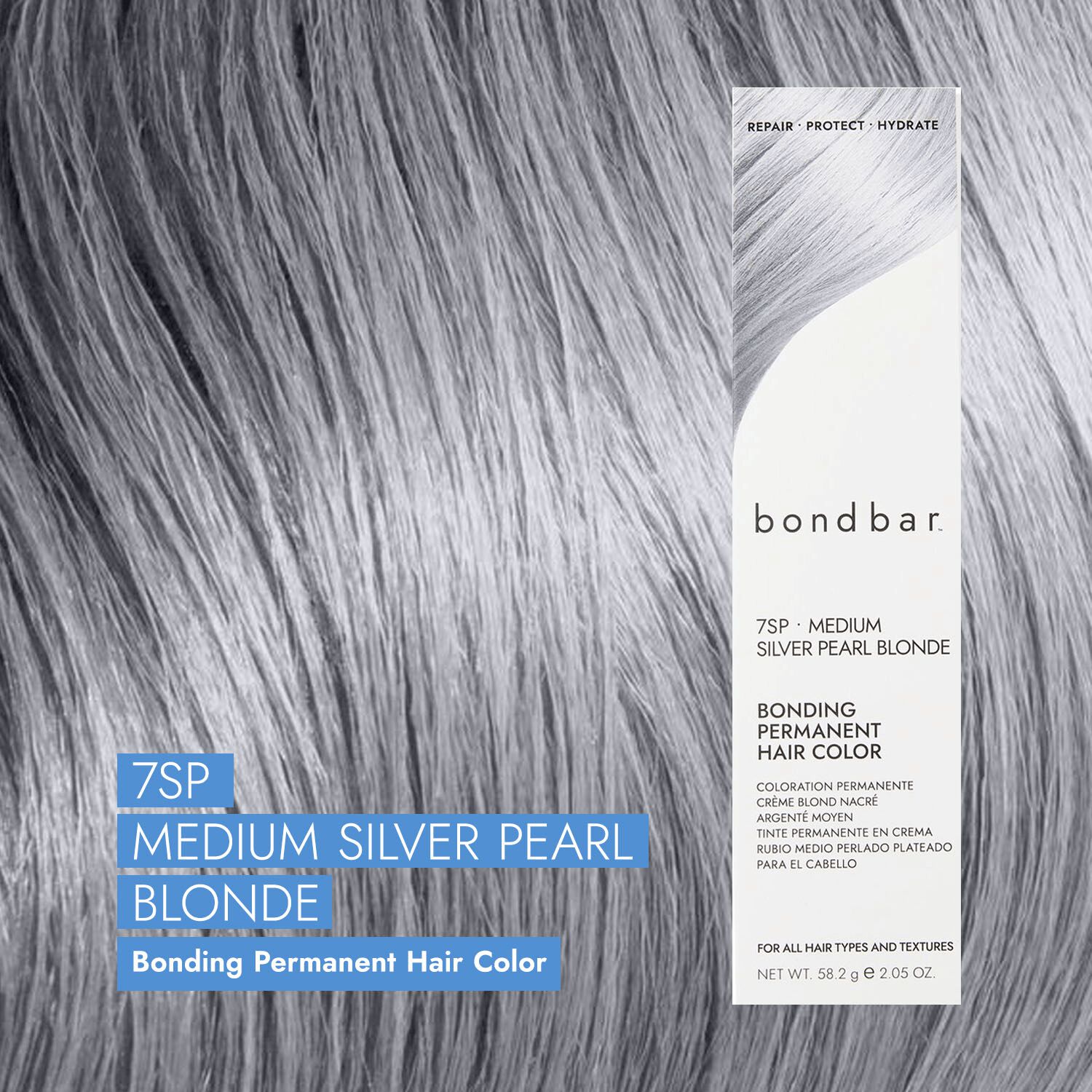 bondbar 7SP Medium Silver Pearl Blonde Bonding Permanent Crème Hair Color Sally Beauty