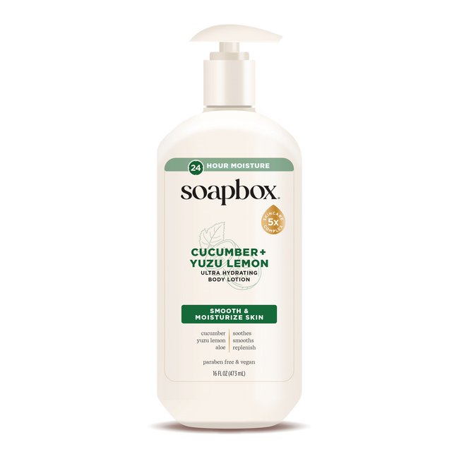 Soapbox Cucumber + Yuzu Lemon Body Lotion | Sally Beauty