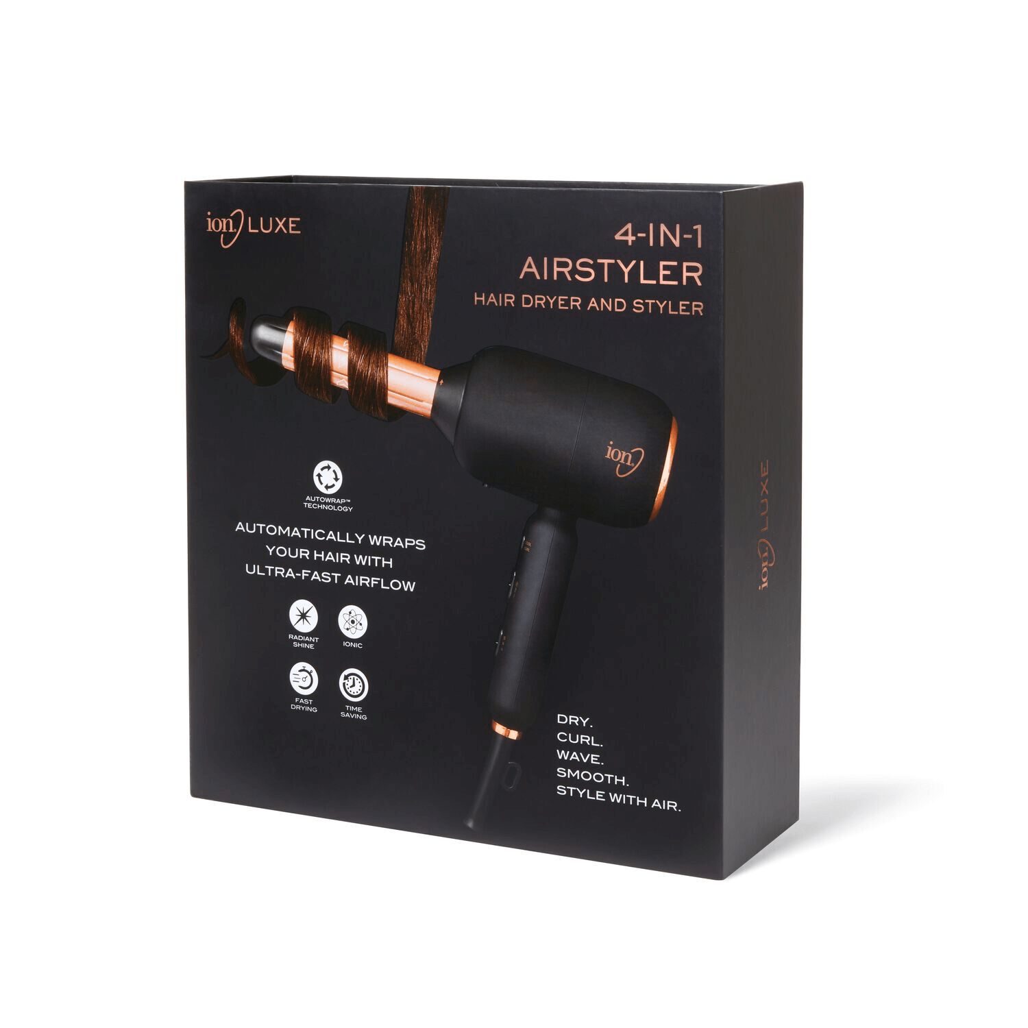 ion Luxe 4in1 Autowrap Airstyler Styling Tools Hair Dryer Sally