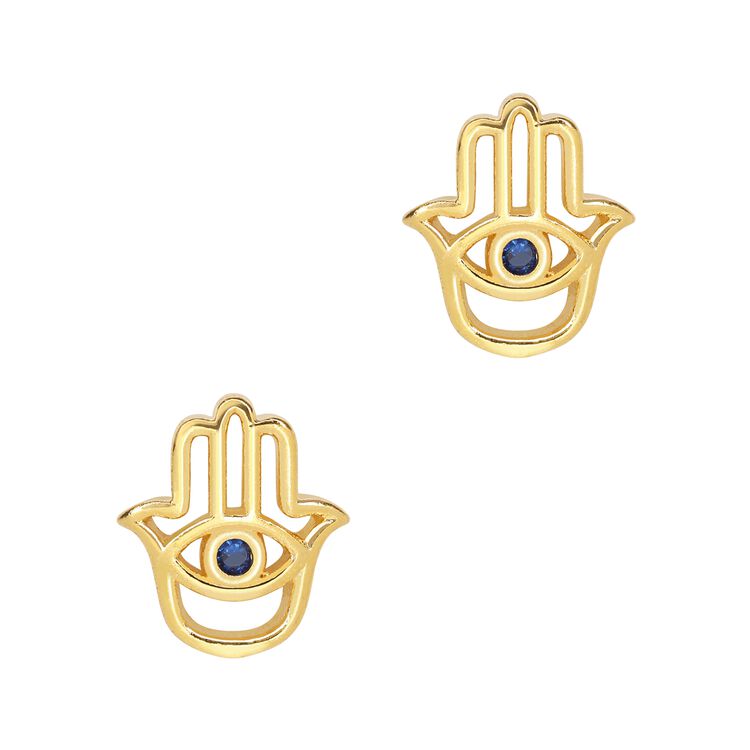 Nail Art Charms Hamsa Zircon Charm Gold