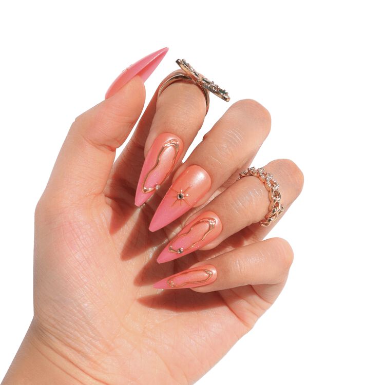 Pink Lemonade Press On Nails