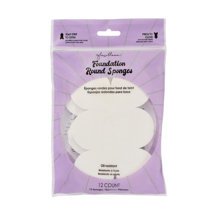 Round Foam Foundation Sponges 12 count