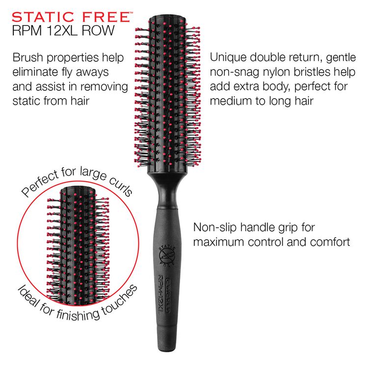 RPM-12XL Static Free Round Brush
