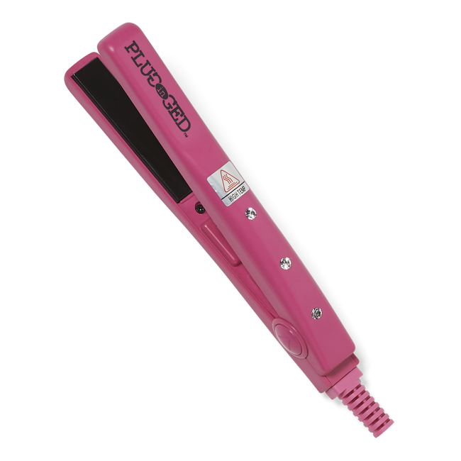 Plugged In Pink Travel Diamond Flat Iron
