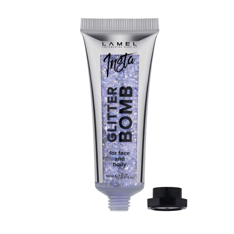 INSTA Glitter Bomb For Face and Body Silver