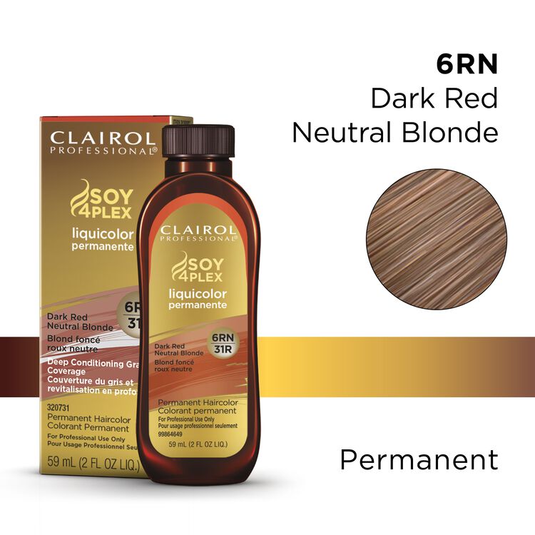 6RN/31R Dark Red Neutral Blonde LiquiColor Permanent Hair Color