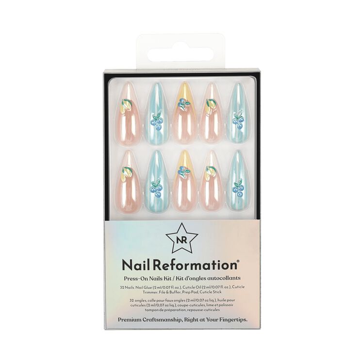 Blueberry Lemonade Press On Nails