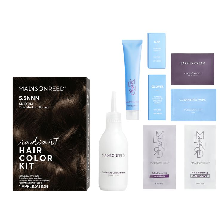 Radiant Cream Color Permanent Hair Color Kit 5.5NNN Modena Brown