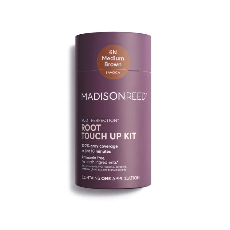 Root Perfection Root Touch Up Permanent Hair Color Kit 6N Savoca Medium Brown