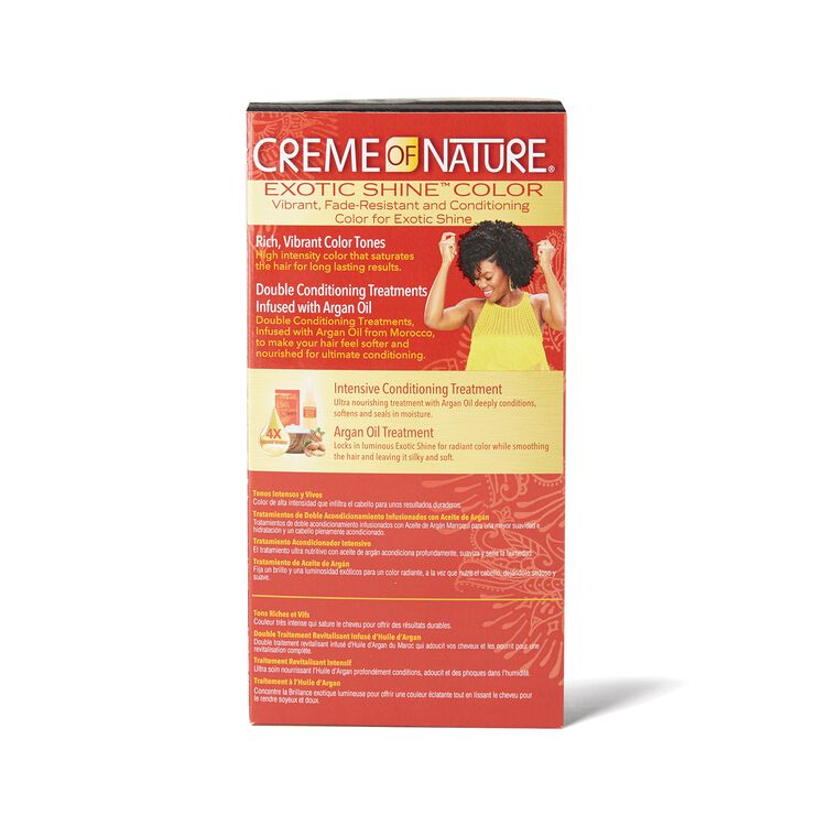 Exotic Shine Intense Black Permanent Hair Color By Creme Of Nature