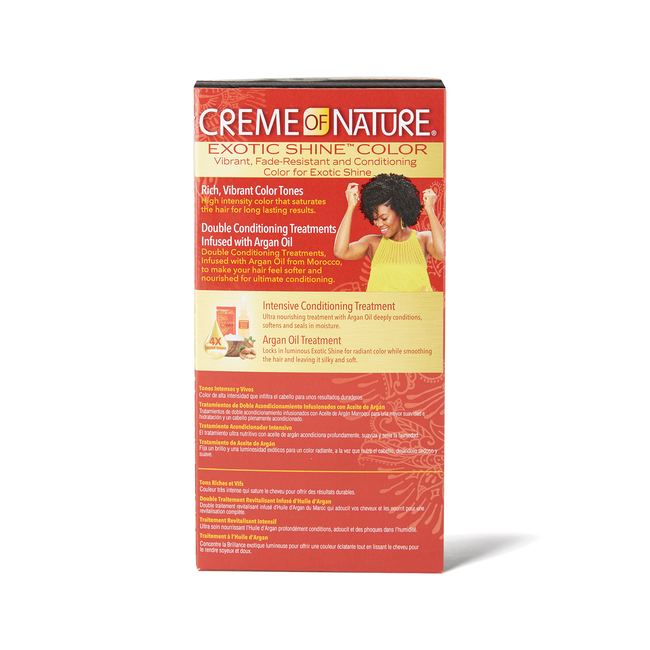 Exotic Shine Intense Black Permanent Hair Color By Creme Of Nature