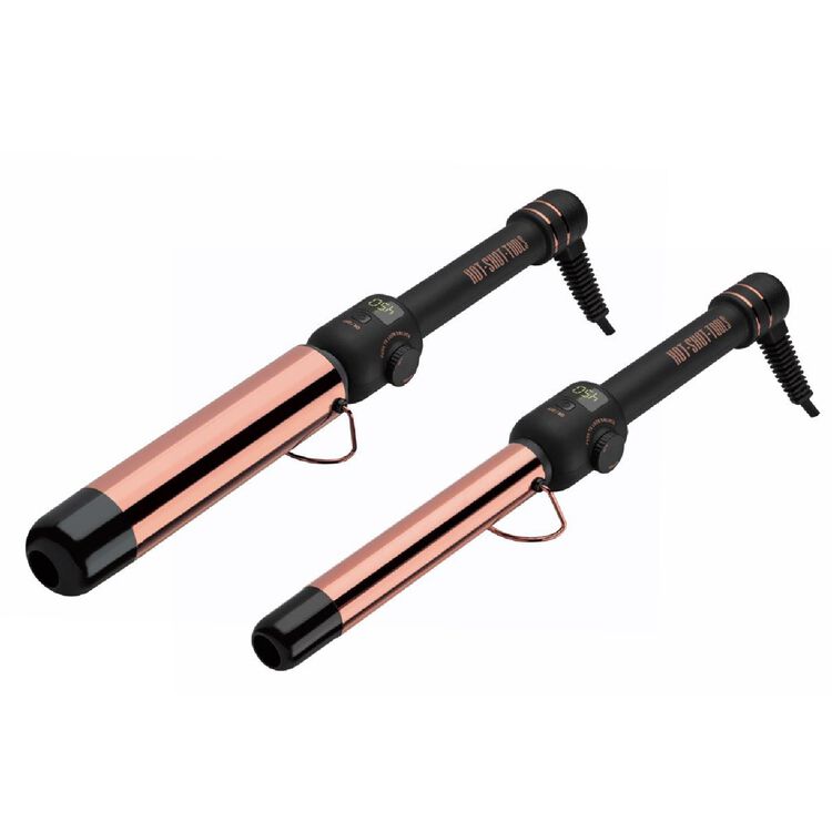 Hot Shot Tools Rose Gold Clipless Curling Wand Curling Irons