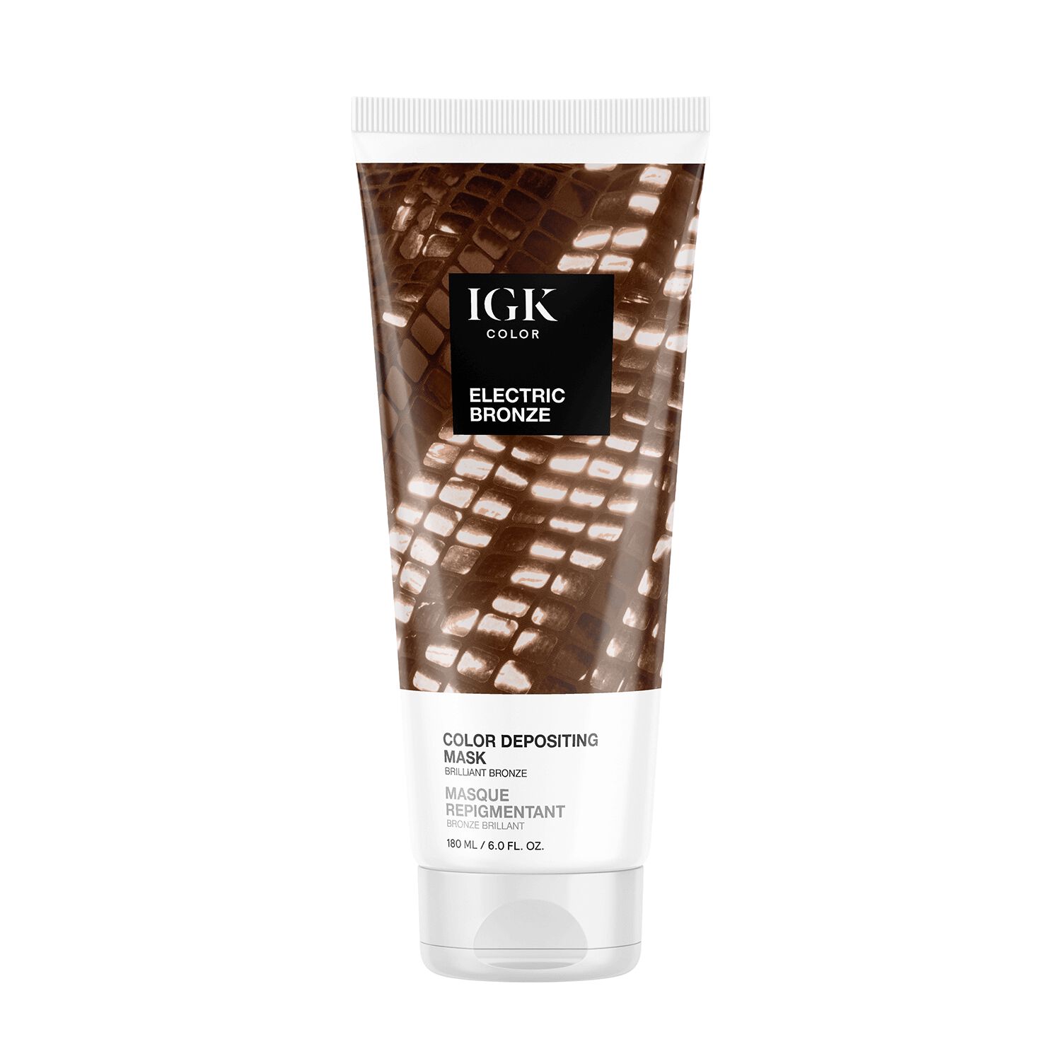 IGK Electric Bronze Color Depositing Mask SemiPermanent Hair Color
