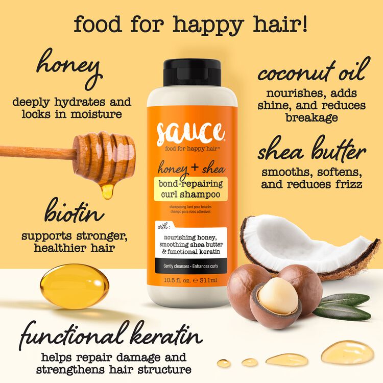 Honey + Shea Bond-Repairing Curl Shampoo