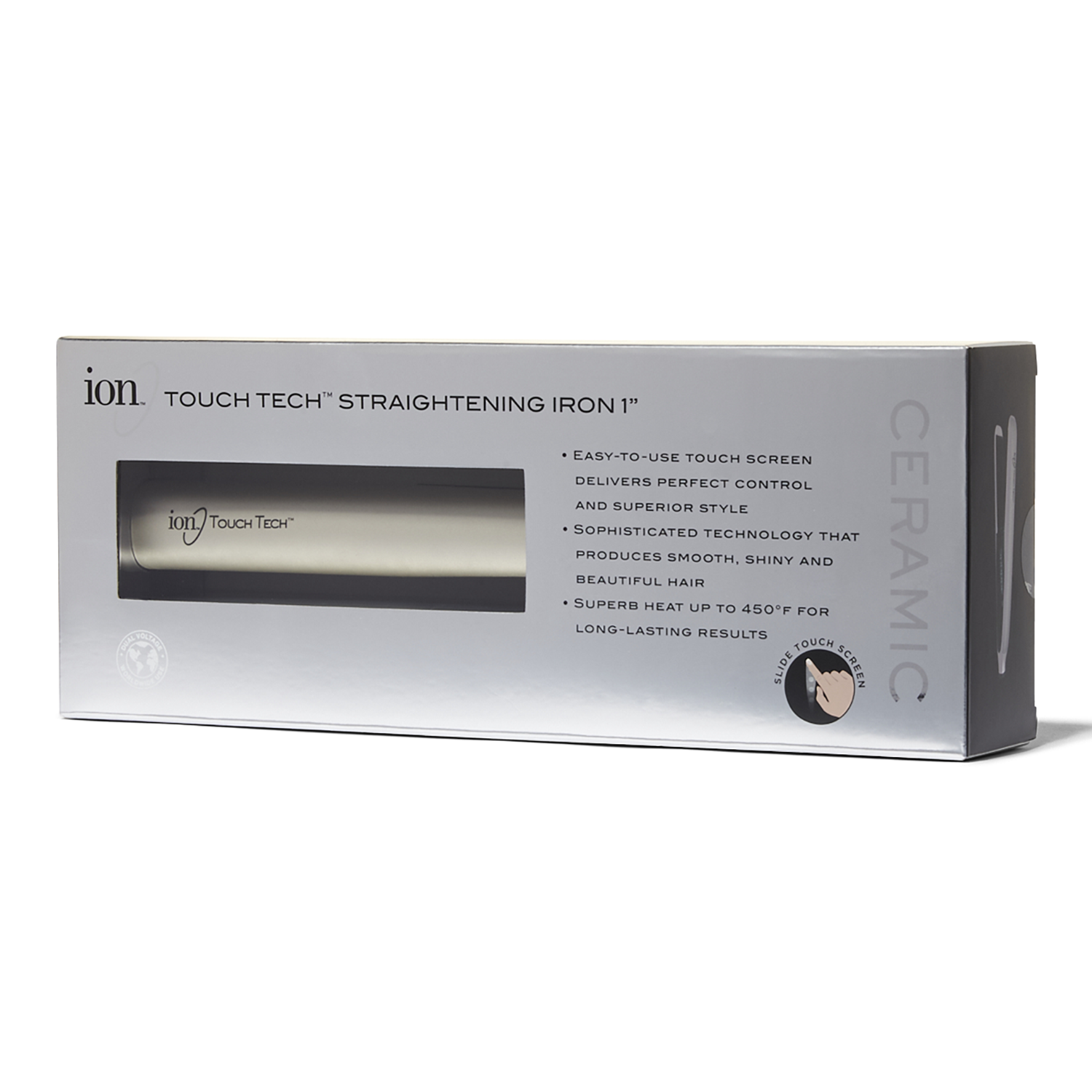 ion touch tech straightening iron