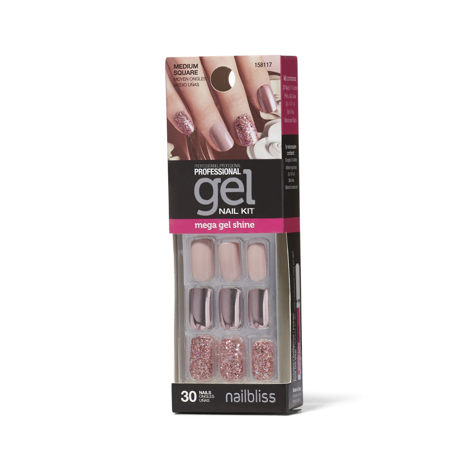 Sparkle On Gel Nail Kit by Nail Bliss Press On Nails Sally Beauty
