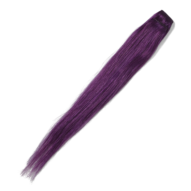2 Piece Clip In Human Hair Extension Purple
