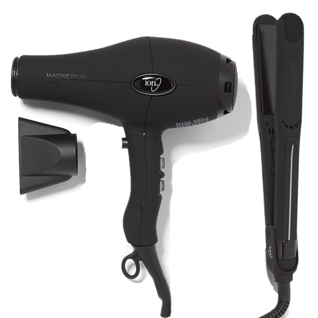 Ion Magnesium Flat Iron & Ion Magnesium Dryer Bundle