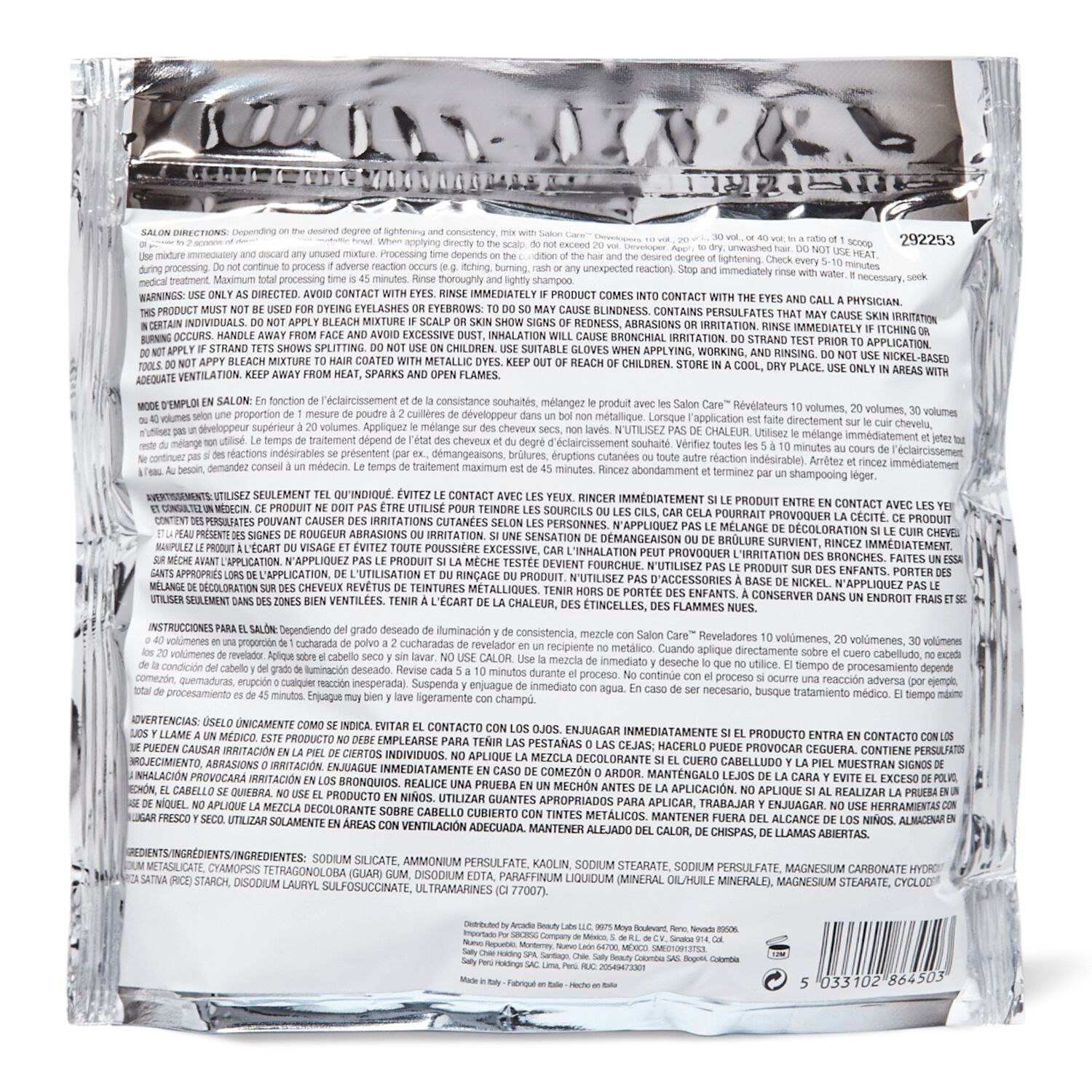 Blue Flash Powder Lightener 1 lb by Salon Care Lightener Sally Beauty