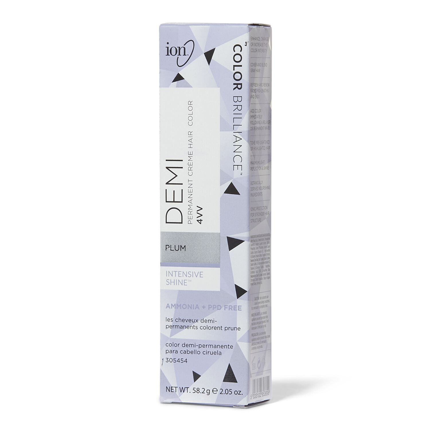 Plum Ion Color Brilliance DemiPermanent Creme Hair Color Demi