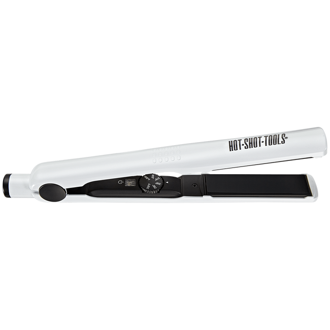Black Pearl Ceramic Flat Iron (1 in) by Hot Shot Tools Flat Irons