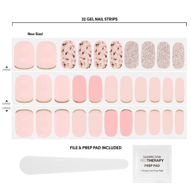 Dashing Diva Plush Sorbet Ultra Shine Gel Strips Press On Nail Kits Sally Beauty If you're strategic, you can get 3 sets of nails from 2 sheets of strips.