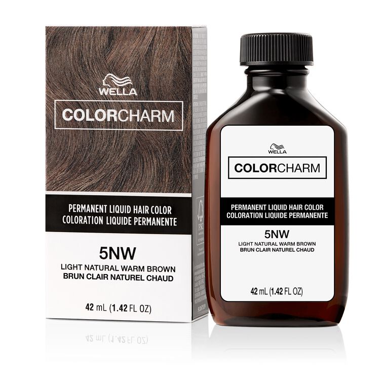5NW Light Natural Warm Brown Permanent Liquid Hair Color