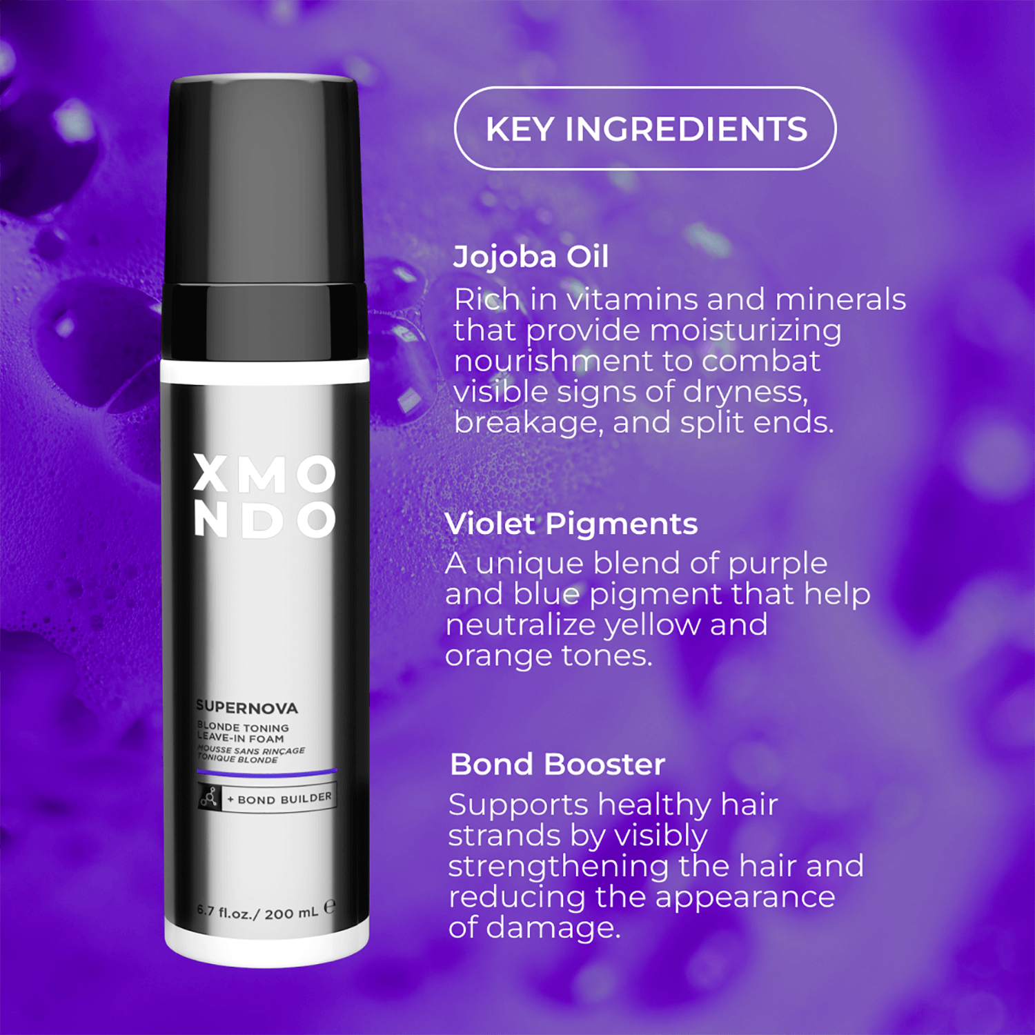 XMONDO Blonde Toning Leave-In Foam - Thumbnail 3