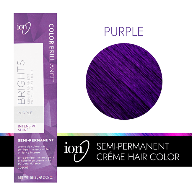 Purple Color Brilliance Brights Semi Permanent Hair Color By Ion Demi Semi Permanent Hair Color Sally Beauty