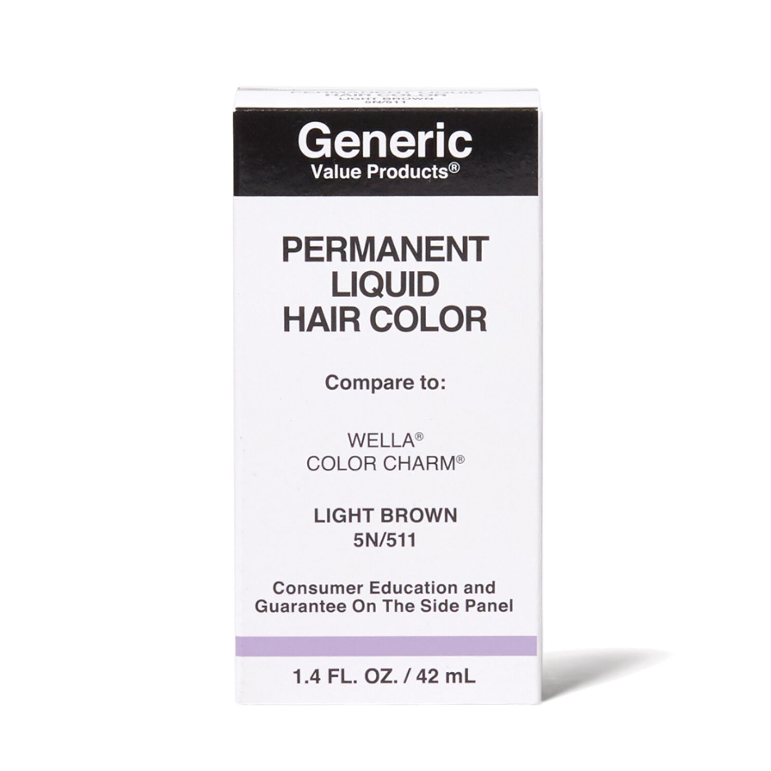 Generic Value Product 511 Light Brown Permanent Liquid Hair Color