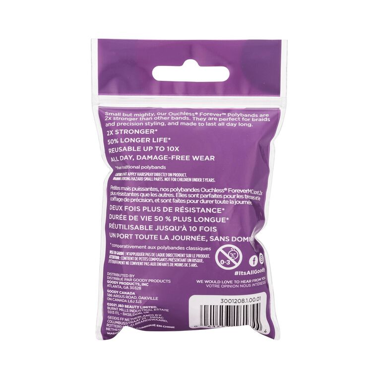 Clear Forever Polybands 150 Count