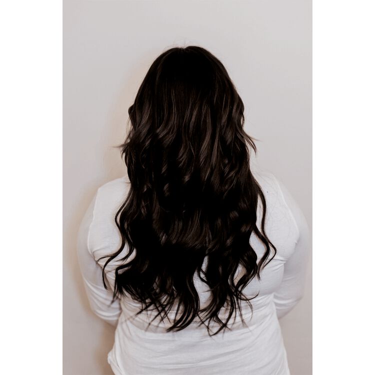 18" Ultra-Seamless Clip-in Hair Extensions Dark Brown