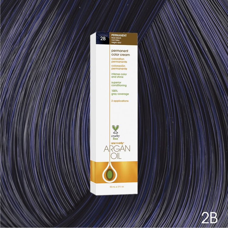 Argan Oil Permanent Color Cream 2B Blue Black