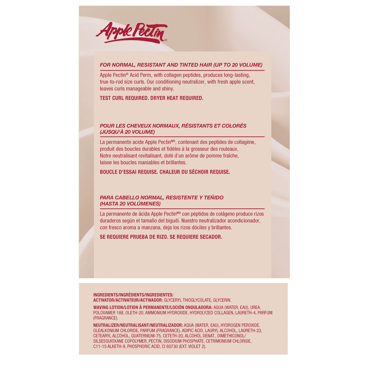 Zotos Professional Apple Pectin Acid PH Perm Sally Beauty