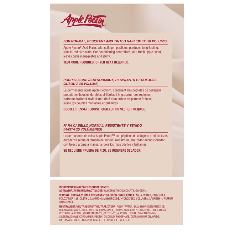 Zotos Professional Apple Pectin Acid PH Perm Sally Beauty