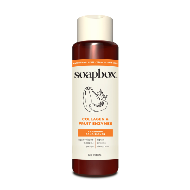 Collagen & Fruit Enzymes Repairing Conditioner 16oz by Soapbox