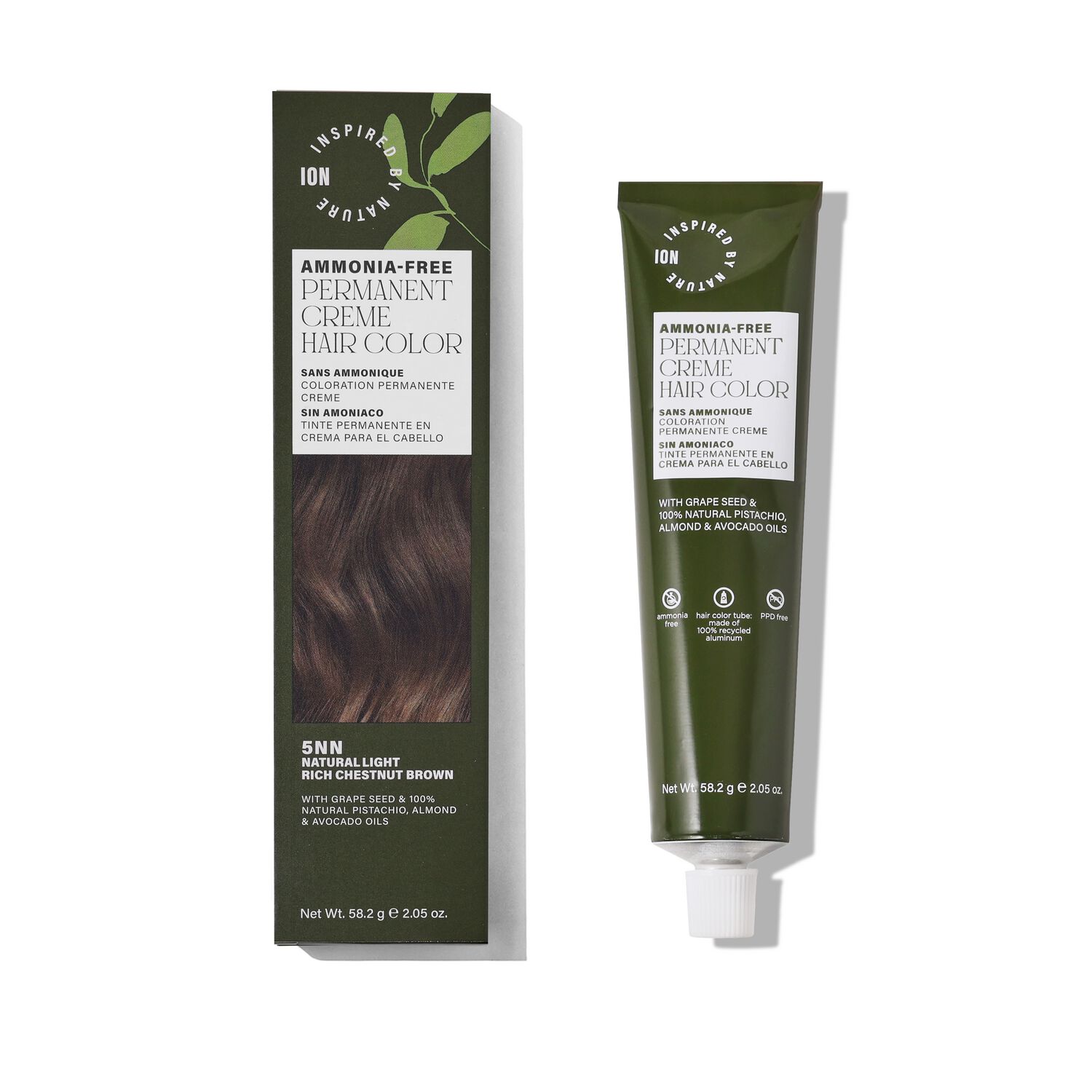 Inspired By Nature AmmoniaFree Permanent Hair Color Natural Light Rich