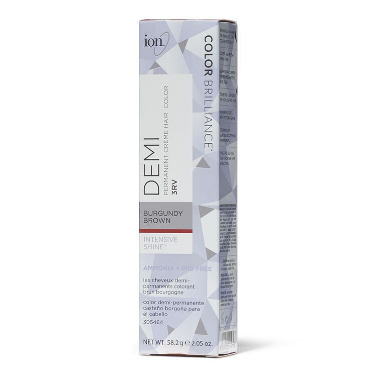 Intensive Shine 3RV Burgundy Brown Demi Permanent Creme Hair Color