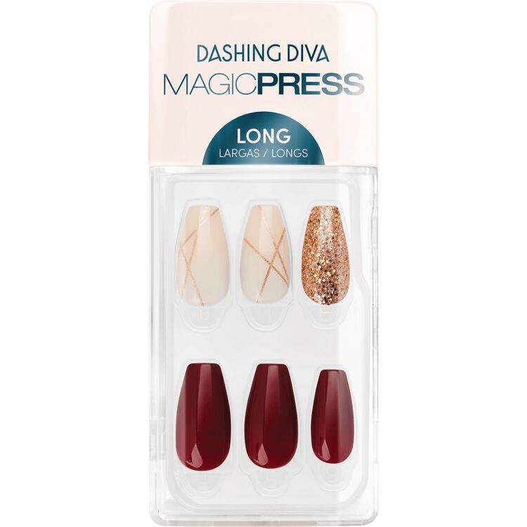stang At give tilladelse frelsen Dashing Diva Magic Press Vamp Vixen in long - press on nails, press ons,  fall nails, red nails | Sally Beauty