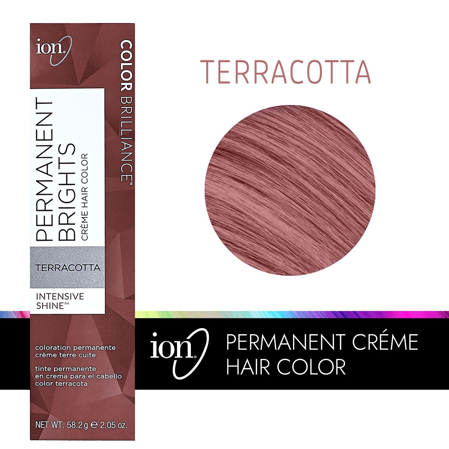 ion Permanent Brights Creme Hair Color Pastel Terracotta