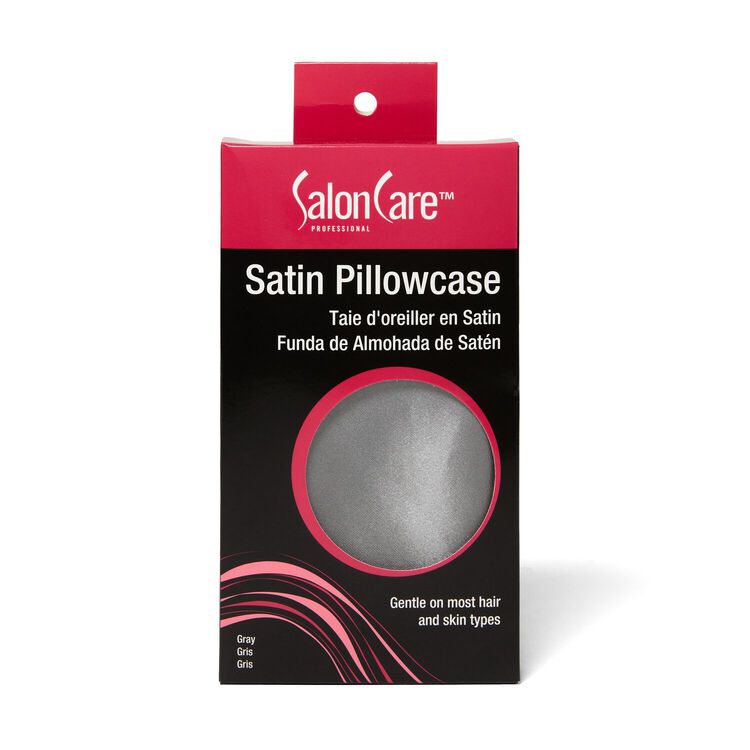 Gray Satin Pillow Case