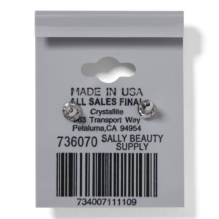 Destine Violet Rivoli Earrings 11mm