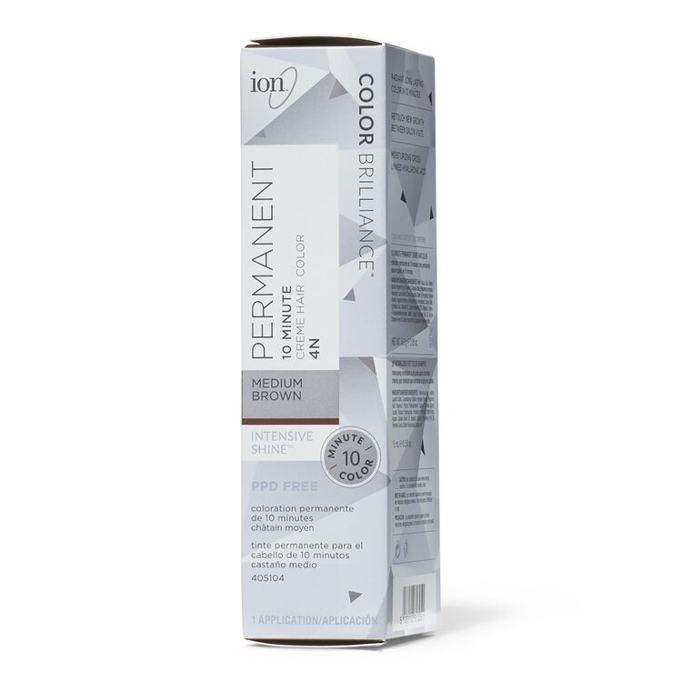 Ion 4n Medium Brown Permanent Creme Hair Color By Color Brilliance