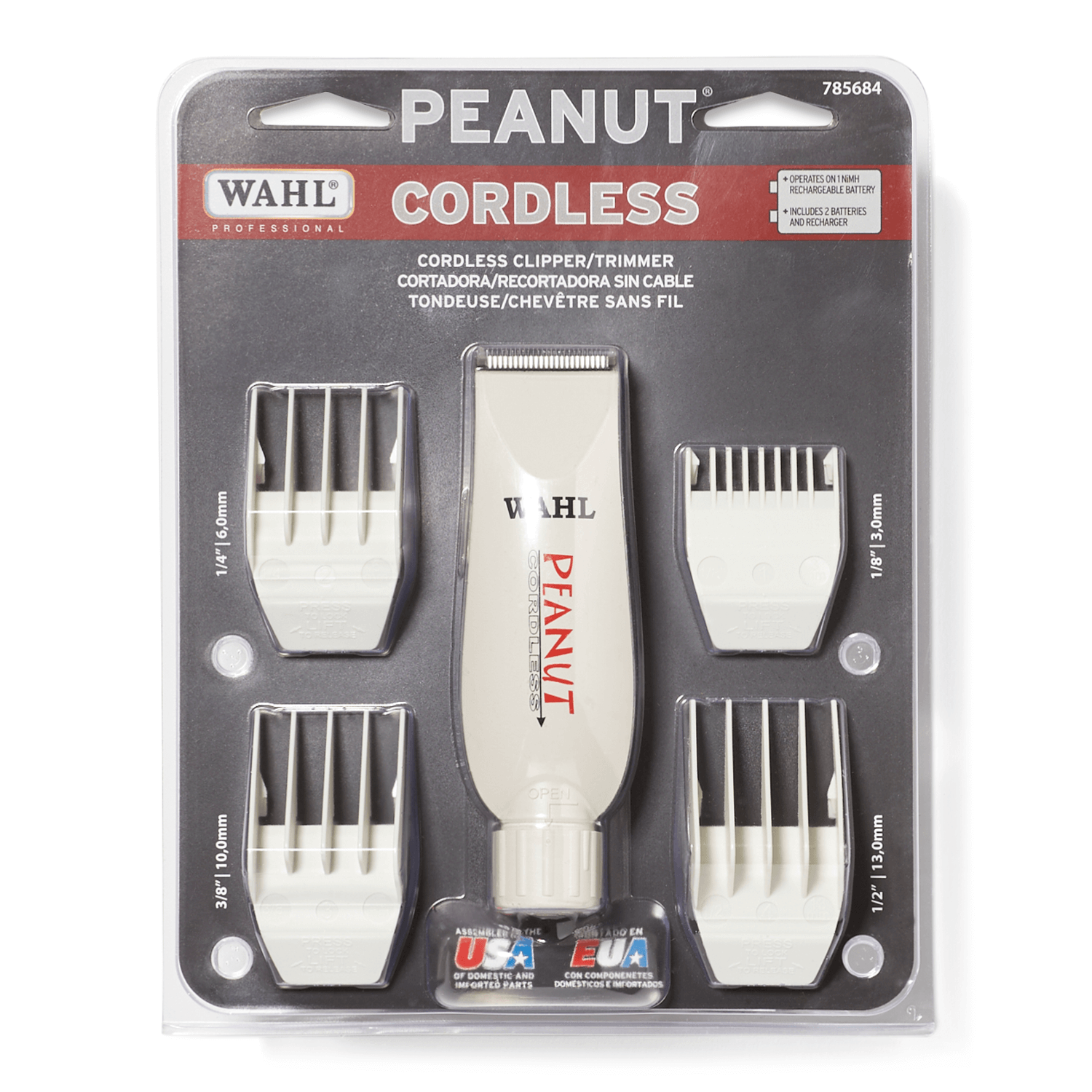 wahl peanut trimmer cordless