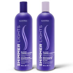 Clairol Professional Shimmer Lights Shampoo & Conditioner Bundle