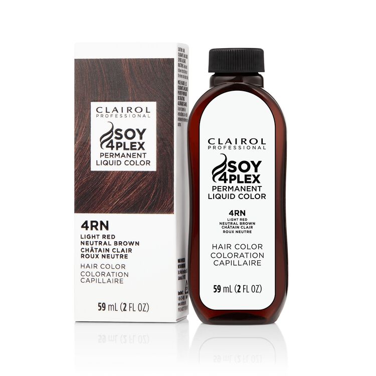 4RN Light Red Neutral Brown Permanent Liquid Hair Color