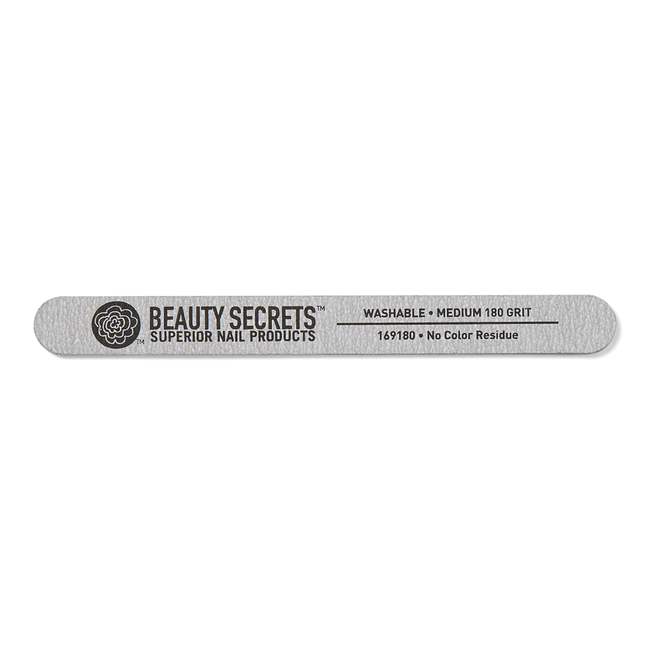 Beauty Secrets Zebra Cushion Nail File Medium 180 Grit
