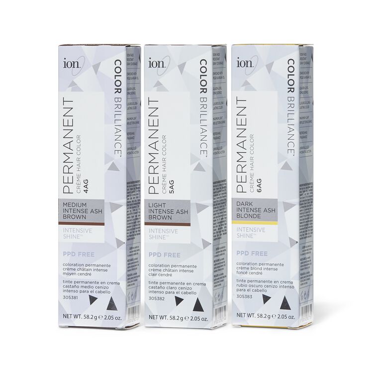 Ion 5ag Light Intense Ash Brown Permanent Creme Hair Color By