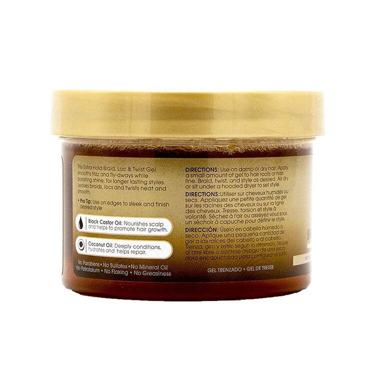 Black Castor Miracle Extra Hold Braid, Loc, & Twist Gel