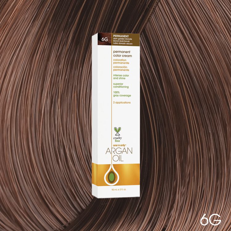 Argan Oil Permanent Color Cream 6G Dark Golden Blonde